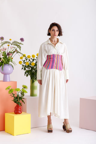 Neon corset kaftan
