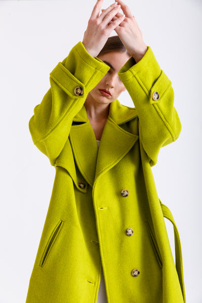 Maxi coat(Lime)