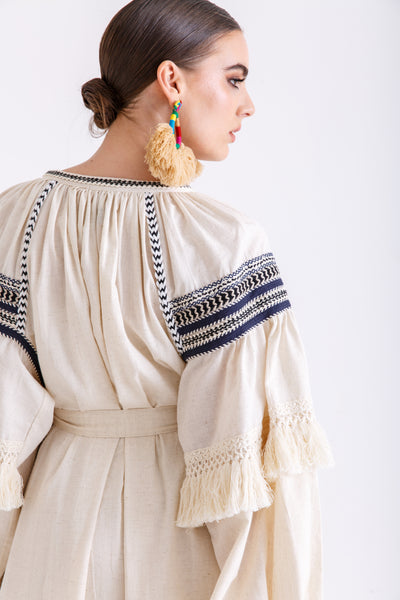 Ukrainian Dress(offwhite)