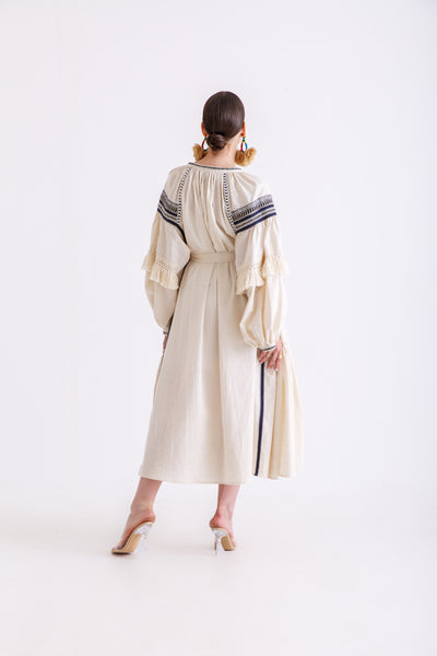 Ukrainian Dress(offwhite)